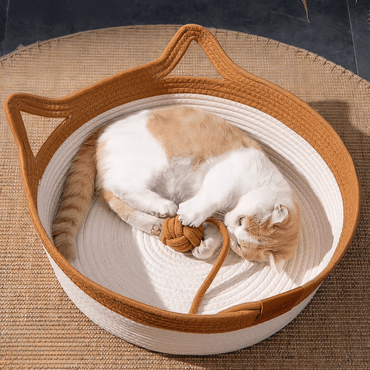 Woven Rope Cat Basket