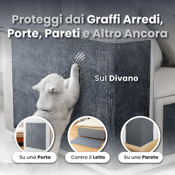 Protezione Adesiva dai Graffi dei Gatti